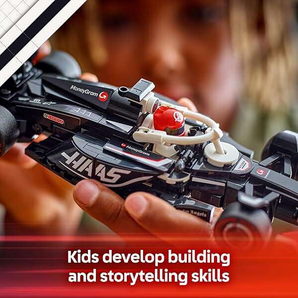 LEGO Speed Champions MoneyGram Haas F1 Team VF-24 Race Car Toy - Building Set for Kids, Boys & Girls, Ages 10+ - Toy Car for F1 Fans - Gift Idea for Birthday - 77250 - Image 5