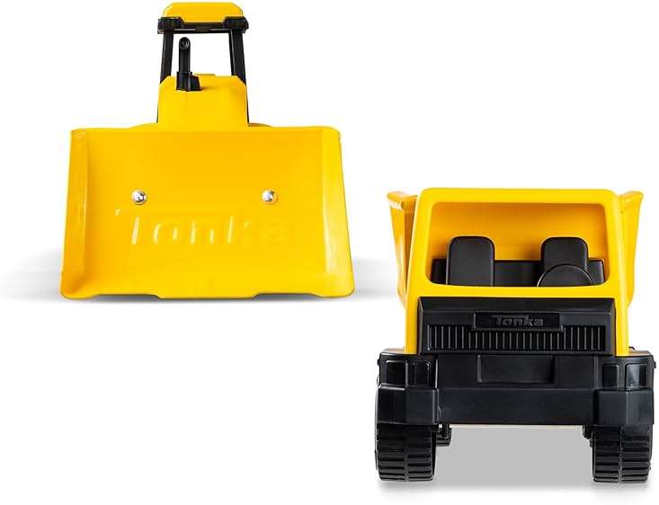 Tonka - Steel Classics Giga Series - Dump Truck & Bulldozer, 2-Pack - Image 4
