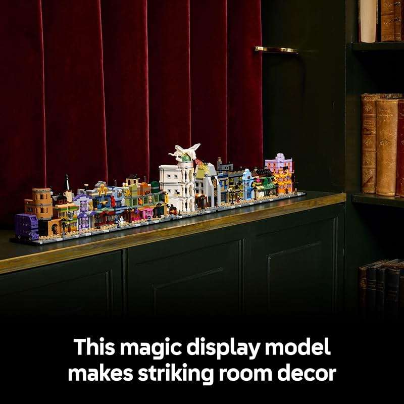 LEGO Harry Potter Diagon Alley Wizarding Shops Building Set for Adults - Collectible Kit for Harry Potter Fans with 12 Microfigures - Gift Idea for Men, Women, Fans - 76444 - Image 6