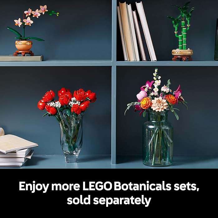 LEGO Botanicals Pretty Pink Flower Bouquet Building Set for Adults - Gifts for Birthdays - Artificial Flowers for Decor or Table Display - 10342 - Image 8