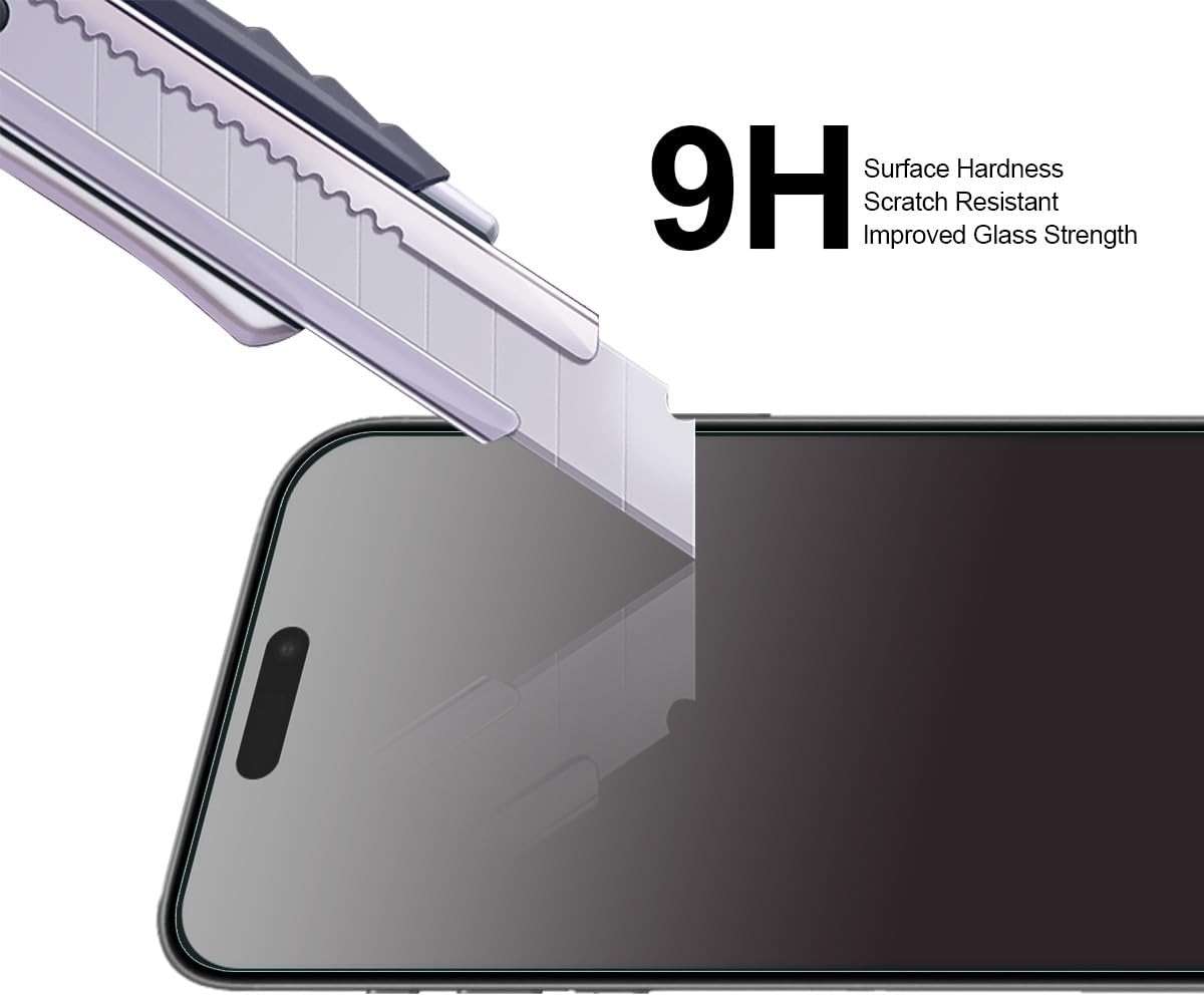 Supershieldz (3 Pack) Designed for iPhone 17, 17 Pro, 16 Pro (6.3 inch) Tempered Glass Screen Protector, Anti Scratch, Bubble Free - Image 5