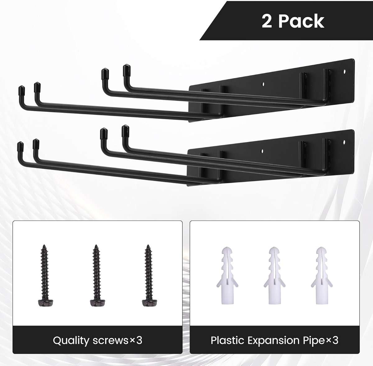 Neiteli Folding Chair Rack,Metal Folding Chair Storage Rack - 2-Pack,Heavy Duty Design,Garage Organization & Foldable Chair Hanger - Image 4