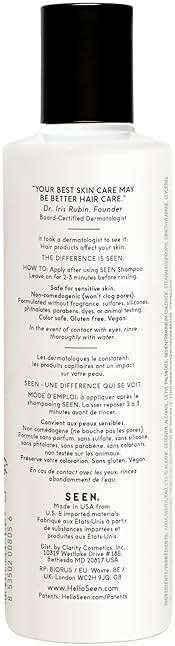 SEEN Shampoo & Conditioner Bundle, Fragrance-Free - Non-Comedogenic Hair Care Set, Dermatologist-Developed, Safe for Sensitive, Eczema & Acne-Prone Skin - Image 3