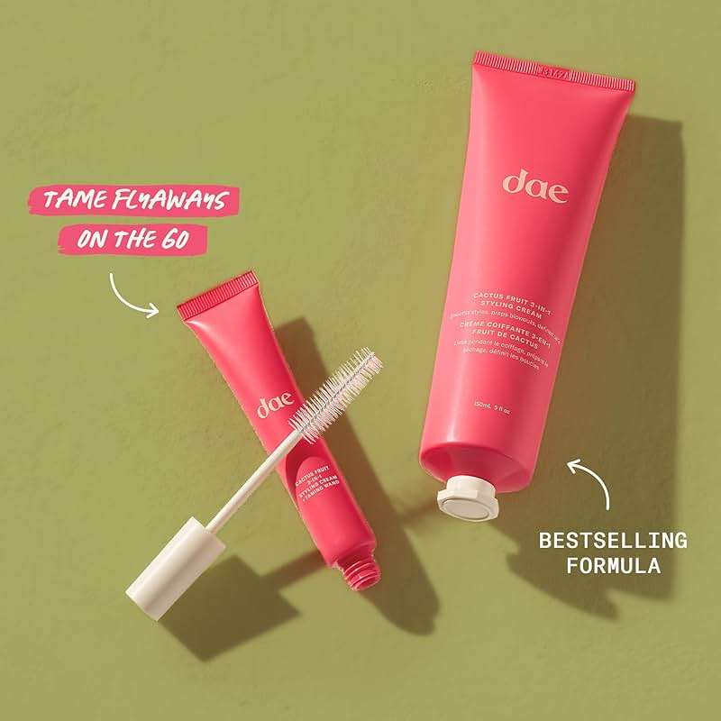 DAE Cactus Fruit 3-In-1 Styling Cream & Taming Wand - Tame Flyaways, Smooth Frizz, Style Edges (0.6 oz.) - Image 4