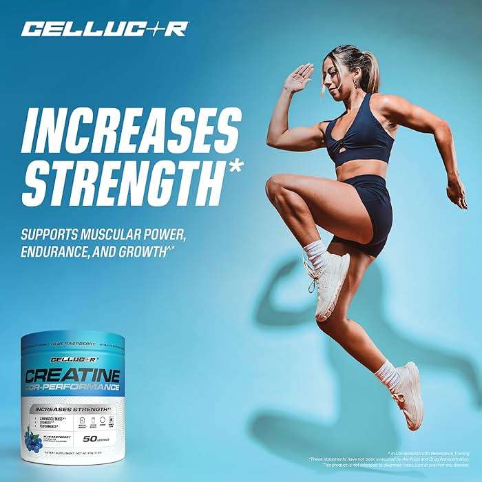 Cellucor Creatine Powder, Blue Raspberry Flavor - Increases Strength, Lean Muscle Mass & Endurance, Micronized Creatine for Fast Absorption, 5g Creatine per Serving, 50 Servings - Image 5
