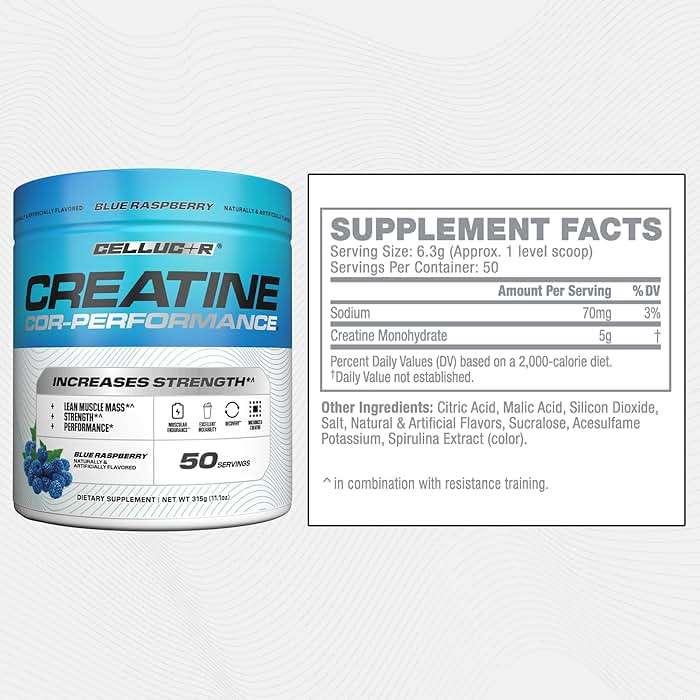 Cellucor Creatine Powder, Blue Raspberry Flavor - Increases Strength, Lean Muscle Mass & Endurance, Micronized Creatine for Fast Absorption, 5g Creatine per Serving, 50 Servings - Image 9