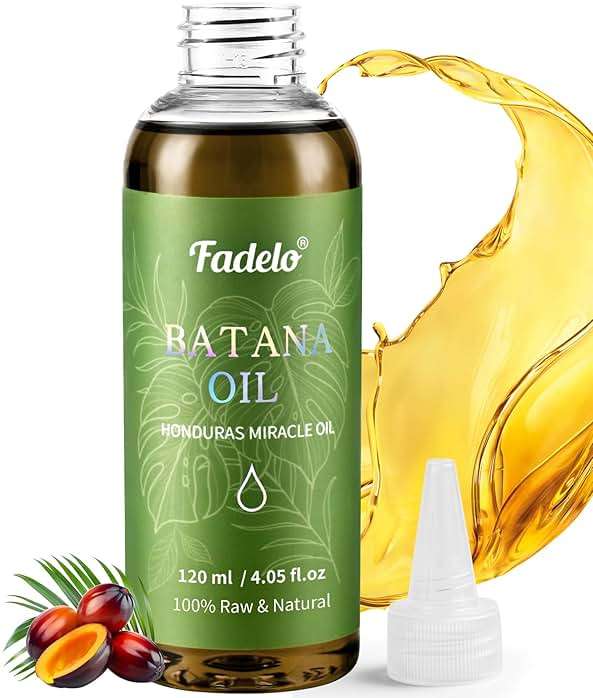 Fadelo Batana Oil - Dr Sebi Organic Oil for Hair Growth, 100% Raw Pure Natural from Honduras, Deeply Nourishing Scalp for Thicker & Stronger Hair, 4.05 fl oz - Image 1