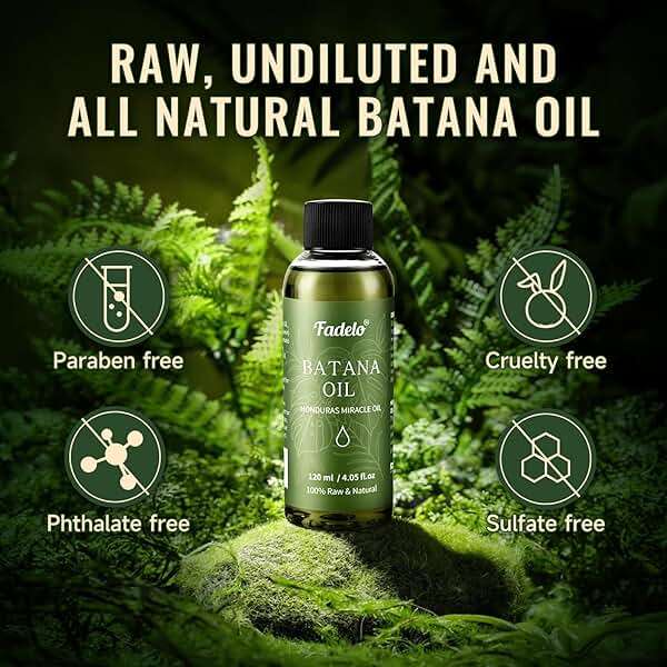 Fadelo Batana Oil - Dr Sebi Organic Oil for Hair Growth, 100% Raw Pure Natural from Honduras, Deeply Nourishing Scalp for Thicker & Stronger Hair, 4.05 fl oz - Image 4