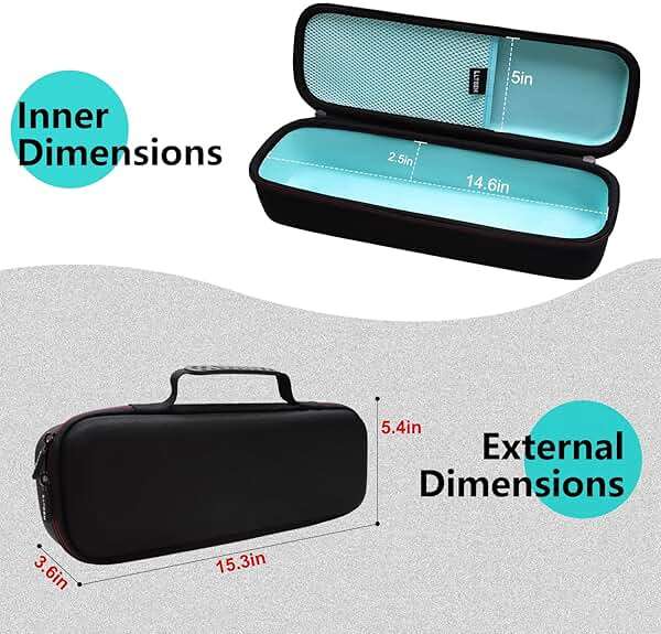 Hard Travel Case for REVLON One-Step Volumizer Original 1.0 / Volumizer Plus 2.0 Hair Dryer and Hot Air Brush,Teal (Case Only) - Image 3