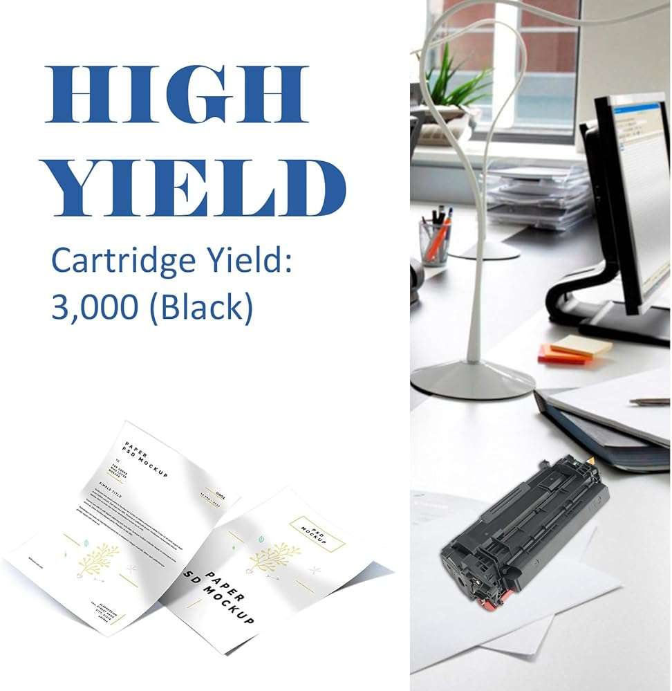 CF258A 58A Toner Cartridge Black M428fdw M404n Compatible Replacement for HP 58A CF258A 58X CF258X for HP LaserJet Pro MFP M428fdn M428dw Pro M404n M404dn M404dw M404 Printer Ink with Chip 4 Pack - Image 3