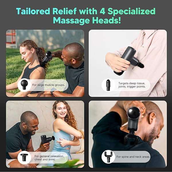 arboleaf Mini Massage Gun Deep Tissue, Percussion Muscle Massager for Back Pain Relief, Portable Small Travel Size, Quiet Massager, Gifts for Woman Man - Image 6