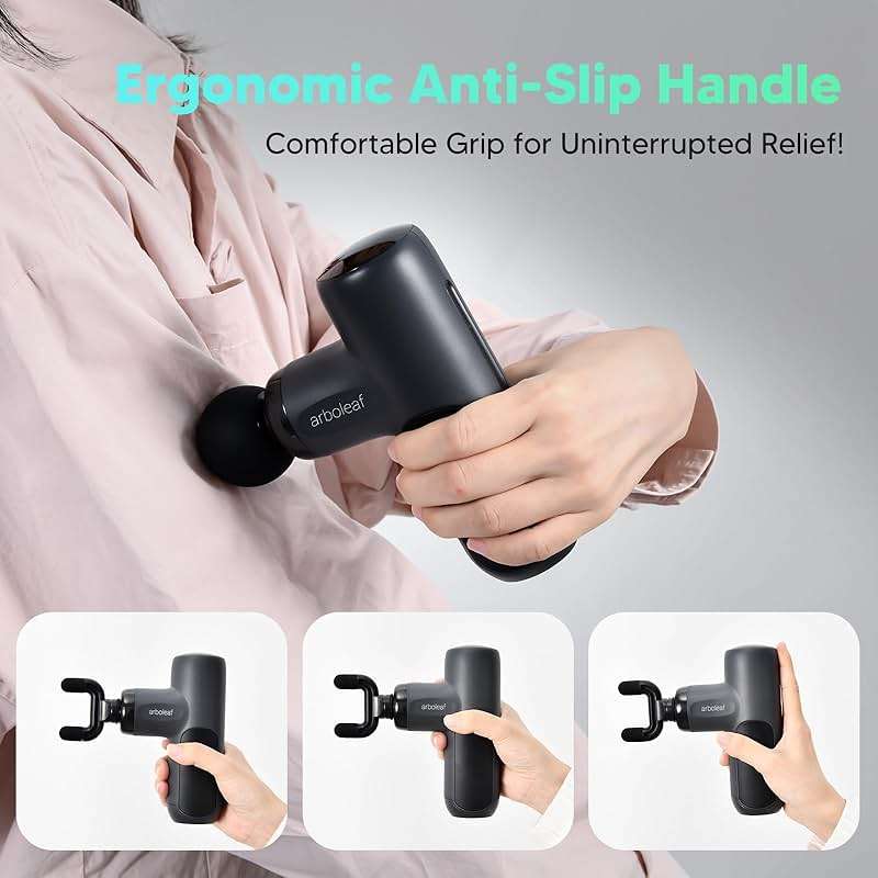 arboleaf Mini Massage Gun Deep Tissue, Percussion Muscle Massager for Back Pain Relief, Portable Small Travel Size, Quiet Massager, Gifts for Woman Man - Image 7