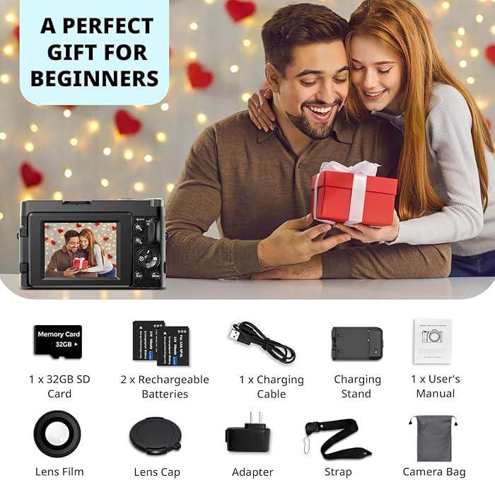 Duluvulu 4K Digital Camera for Photography Autofocus, 2026 Latest 48MP Vlogging Camera for YouTube with SD Card, 2 Batteries, 3" 180°Flip Screen Compact Travel Camera for Teens with 16X Zoom,Black - Image 7