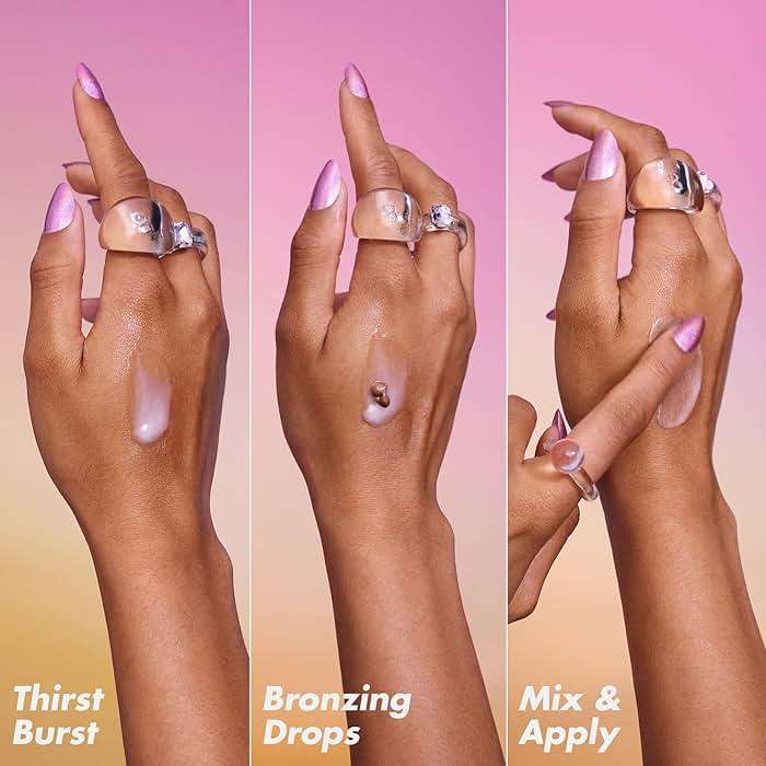 e.l.f. SKIN The Hottest Drops Duo, Holy Hydration! Thirst Burst & Bronzing Skincare Set, For A Dewy, Sun-Kissed Look, Vegan & Cruelty-Free - Image 4
