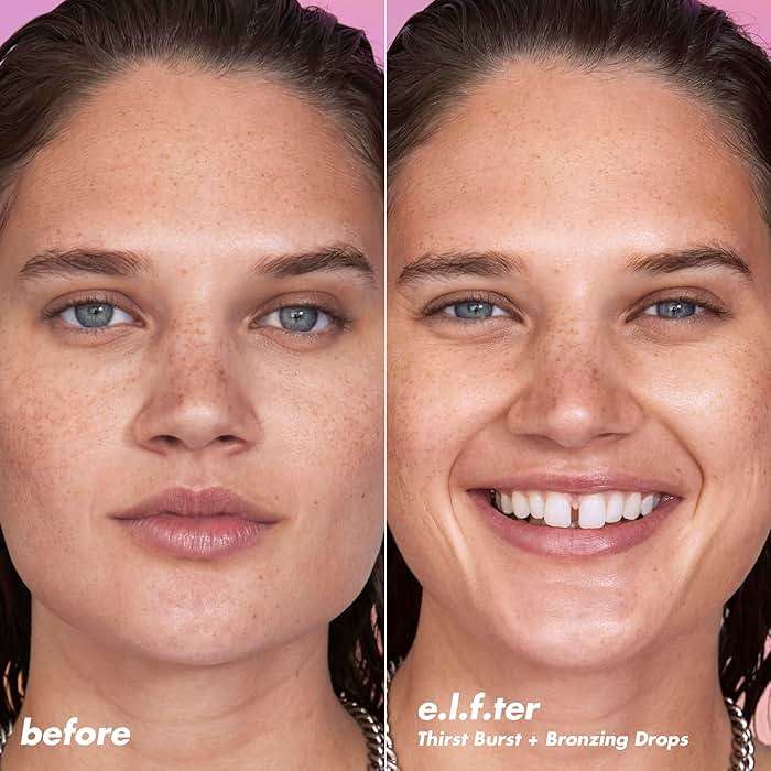 e.l.f. SKIN The Hottest Drops Duo, Holy Hydration! Thirst Burst & Bronzing Skincare Set, For A Dewy, Sun-Kissed Look, Vegan & Cruelty-Free - Image 6