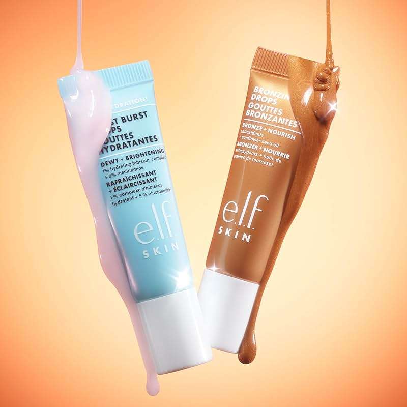 e.l.f. SKIN The Hottest Drops Duo, Holy Hydration! Thirst Burst & Bronzing Skincare Set, For A Dewy, Sun-Kissed Look, Vegan & Cruelty-Free - Image 7