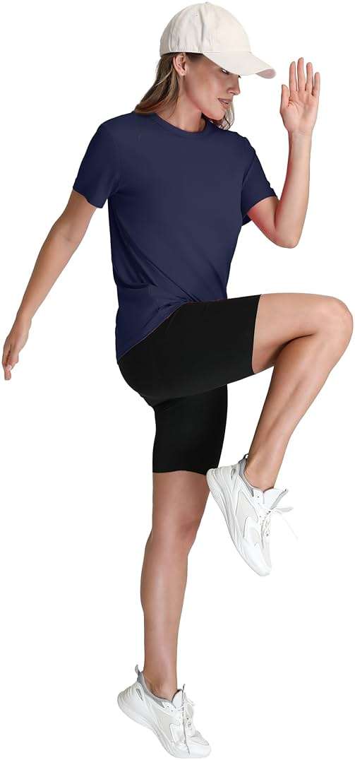 OFEEFAN Workout Tops for Women UPF 50+ Breathable Quick Dry Loose Fit T Shirt Outdoor Yoga Running Hiking Gym Tee Top - Image 4
