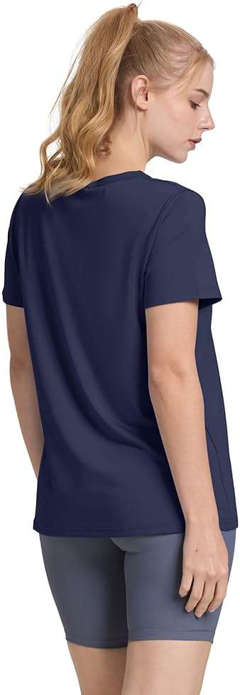 OFEEFAN Workout Tops for Women UPF 50+ Breathable Quick Dry Loose Fit T Shirt Outdoor Yoga Running Hiking Gym Tee Top - Image 5