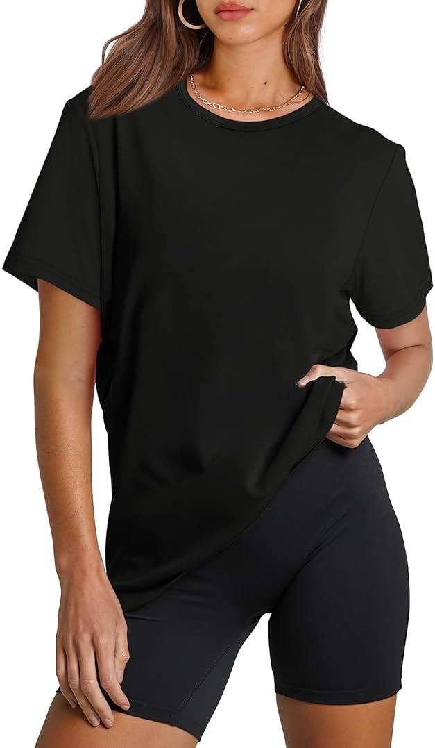 OFEEFAN Workout Tops for Women UPF 50+ Breathable Quick Dry Loose Fit T Shirt Outdoor Yoga Running Hiking Gym Tee Top - Image 1