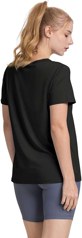 OFEEFAN Workout Tops for Women UPF 50+ Breathable Quick Dry Loose Fit T Shirt Outdoor Yoga Running Hiking Gym Tee Top - Image 5