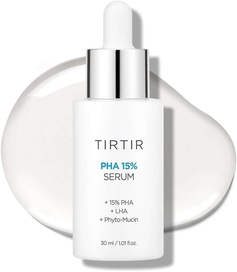 TIRTIR PHA 15% Exfoliating Serum - Hydrating Water Peeling for Smooth, Radiant Skin - Gentle PHA & LHA Formula for Sensitive Skin - Image 1