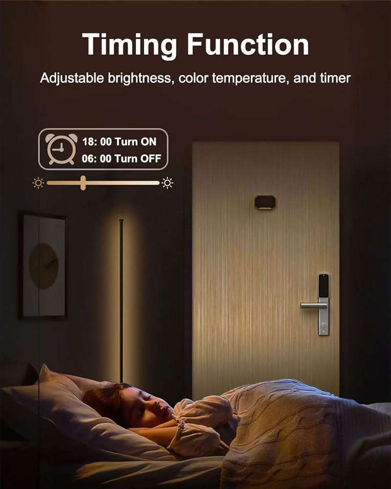 Keepsmile Smart RGB LED Corner Floor Lamp,172 LEDs Bright Standing Lamps for Living Room with APP and Remote,Modern Floor Lamp with Music Sync and 16 Million Colors, Ambient Lighting for Bedroom - Image 5