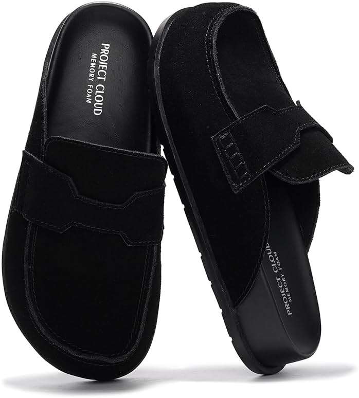 Project Cloud 100% Genuine Leather Womens Clogs - Plush & Soft Insole with Arch Support Non Slip Mules & Clogs for Women Footwear - Water Resistant Women Shoes (Foamy) - Image 1