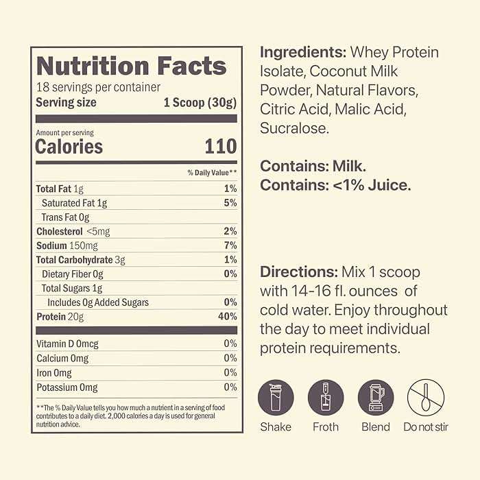 Oath Nutrition Clear Whey Isolate Protein Powder, Frosty Lemonade, 20g Complete Protein per Serving, No Added Sugar, Grass-Fed, 18 Servings - Image 4