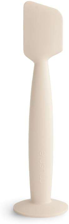 mushie Diaper Cream Applicator Soft Silicone with Suction Base (Shifting Sand) - Image 1