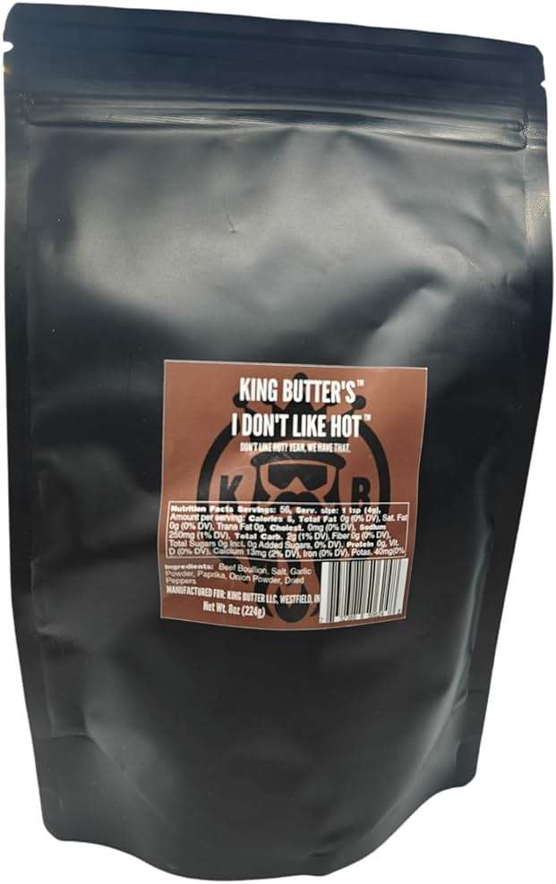 King Butter I Don't Like Hot – Bold Savory Beef Seasoning | Flavor-Rich Spice Blend with Zero Heat | Premium Seasoning for Beef, Stews & Grilling | 8oz by King Butter - Image 1