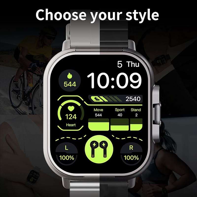 Zopsc Smart Watch with Earbuds, 2.01 Inch Smartwatch with Various Sports Modes, Remote Camera Control etc, HD Touch Screen 2 in 1 Sport Fitness Tracker Watch for Men Women. - Image 4