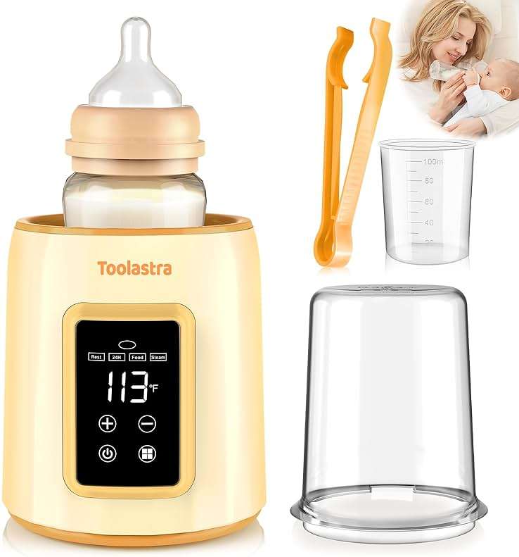 Bottle Warmer, Faster Heating Baby Milk Warmers for All Bottles with Accurate Temp Control Water Bath Tech and Auto Shut-Off, BPA-Free Multifunctional Bottle Warmer for Breastmilk and Formula - Image 1