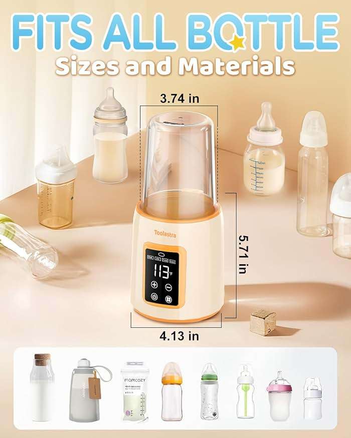 Bottle Warmer, Faster Heating Baby Milk Warmers for All Bottles with Accurate Temp Control Water Bath Tech and Auto Shut-Off, BPA-Free Multifunctional Bottle Warmer for Breastmilk and Formula - Image 2