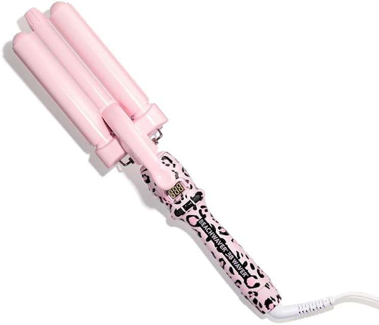 The Beachwaver Co. 3B Waver | Triple Barrel Hair Waver for Mermaid Waves | Professional Curling Iron with Adjustable Temperature, LED Screen, and Ceramic Barrels - Image 1