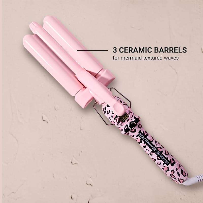 The Beachwaver Co. 3B Waver | Triple Barrel Hair Waver for Mermaid Waves | Professional Curling Iron with Adjustable Temperature, LED Screen, and Ceramic Barrels - Image 3