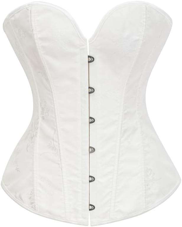 Dreay Black Women's Breathable Corset Top - Sexy See Through Mesh - Satin Overbust Lace Up - Waist Trainer for Women - Image 1
