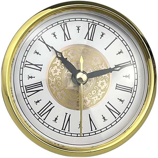 3-1/8Inch(80mm) Clock Insert Roman Numeral Round Watch Insert Trim for Decorating and Gifting - Image 1