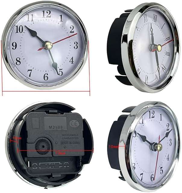 3-1/8Inch(80mm) Clock Insert Roman Numeral Round Watch Insert Trim for Decorating and Gifting - Image 2
