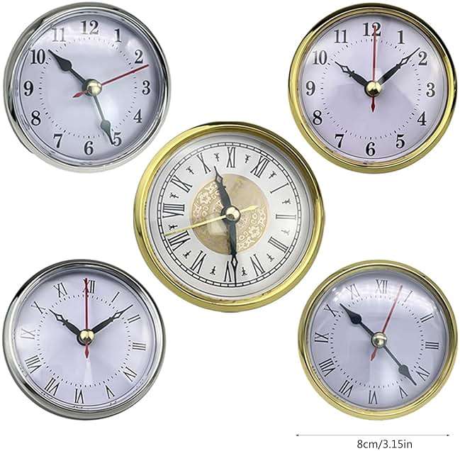 3-1/8Inch(80mm) Clock Insert Roman Numeral Round Watch Insert Trim for Decorating and Gifting - Image 4