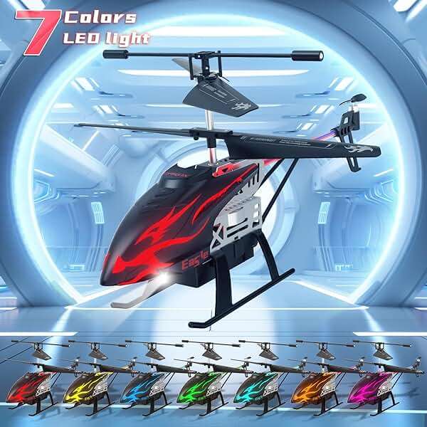 CYLION Remote Control Helicopter for Kids with 30-Minute Flight Time, LED Light Effects, Altitude Hold, One-Key Takeoff/Landing, for Boys and Girls Ages 6+, Perfect Christmas and Birthday Gifts - Image 5