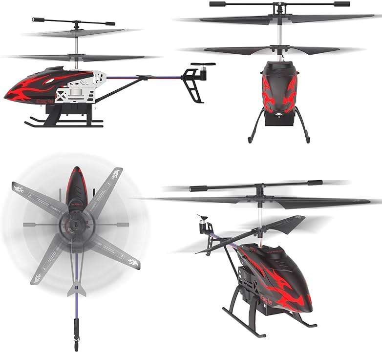 CYLION Remote Control Helicopter for Kids with 30-Minute Flight Time, LED Light Effects, Altitude Hold, One-Key Takeoff/Landing, for Boys and Girls Ages 6+, Perfect Christmas and Birthday Gifts - Image 9