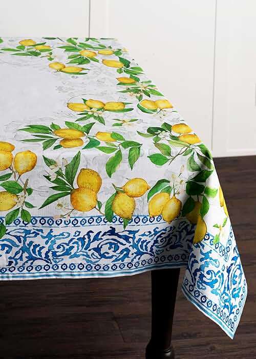 Maison d' Hermine Table Cloth Rectangle Table 100% Cotton 60 x 120 Inches Tablecloth Reusable Decorative for Dining Kitchen Room Farmhouse Party Home Hotel Restaurant Spring Summer - Cedrat - Image 7