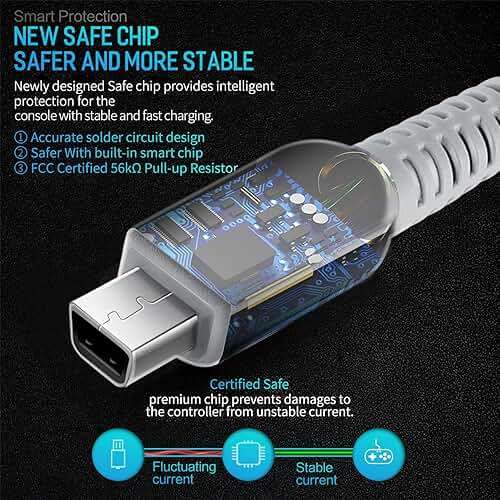 KOOWOD 4 in 1 Tempered Glass Screen Protector + HD Clear Crystal PET Screen Protective Film + USB Charger Cable Accessories Compatible with 3DS XL and New 3DS XL - Image 7