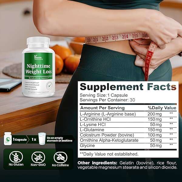 Nighttime Fat Burner Supplements - Appetite Suppressants for Weight Loss - Women & Men, Sleep & Relaxation - Metabolism Booster Weight Loss Pills 30 - Image 2