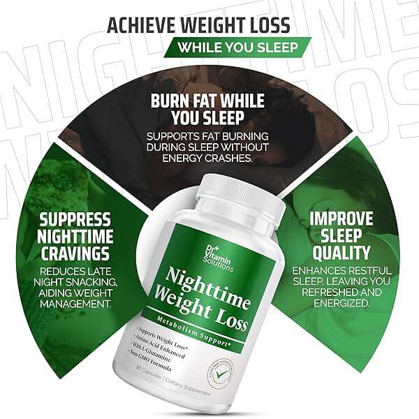 Nighttime Fat Burner Supplements - Appetite Suppressants for Weight Loss - Women & Men, Sleep & Relaxation - Metabolism Booster Weight Loss Pills 30 - Image 3