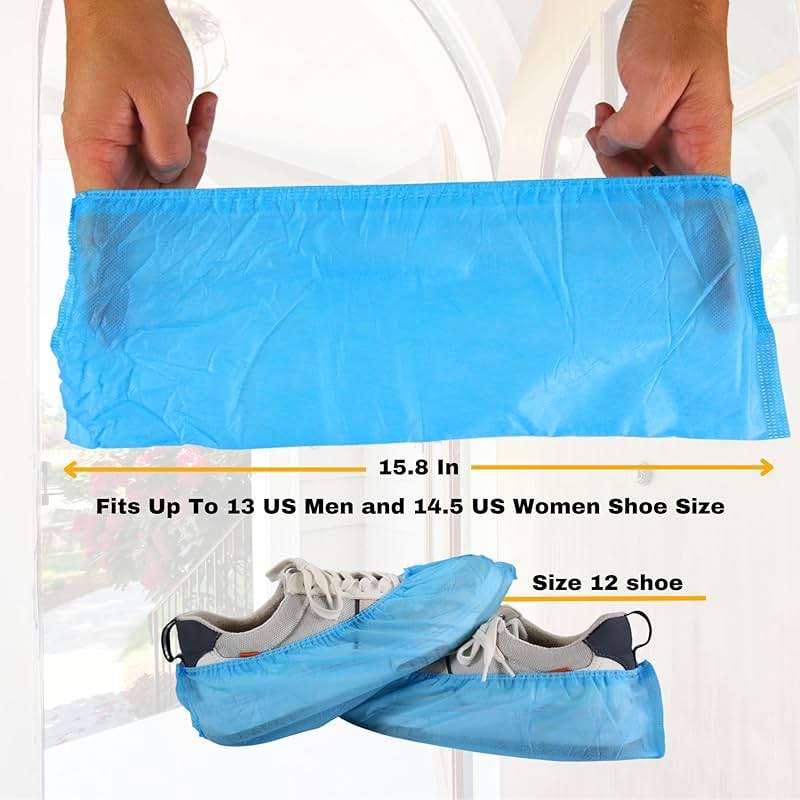 Disposable Shoe Covers for Indoors 100 Pack | Non-Woven, Water-Resistant Booties for Professionals | Durable, Shoe Protectors for Home, Office, and Job Sites by Frontline | Non-Woven, Water-Resistant, Durable, For Home, Office, and Job Sites, For Professionals - Image 7