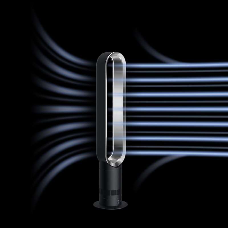 Dyson Cool AM07 Air Multiplier Bladeless Tower Fan, 70° oscillation, 10 levels (Iron/Blue) - Image 4