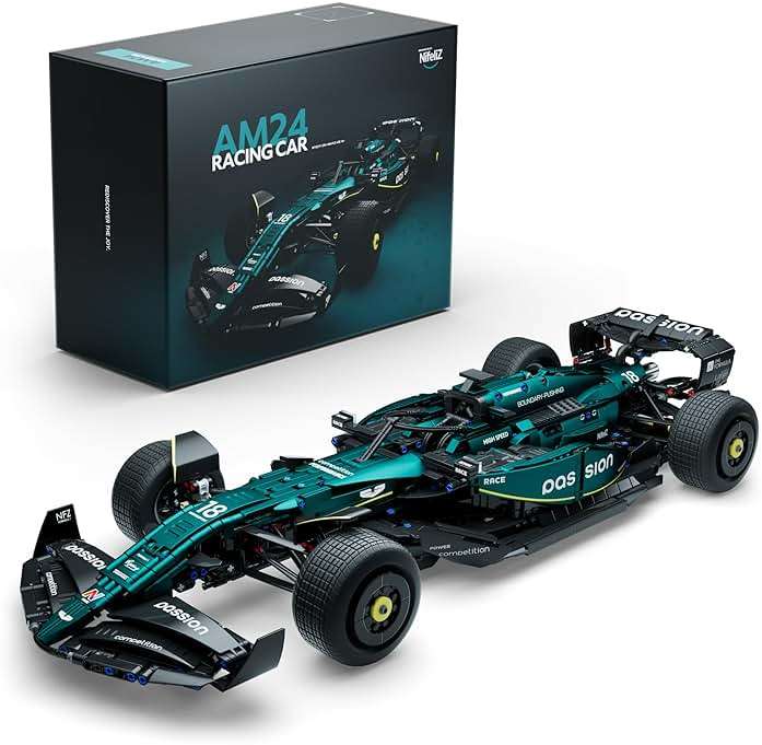 Nifeliz AM24 Formula 1 Racing Car Building Set, 1:8 Scale Collectible Set for Adults, Authentically Detailed Build and Display Model for Home or Office Décor (2351PCS, NF10279) - Image 1