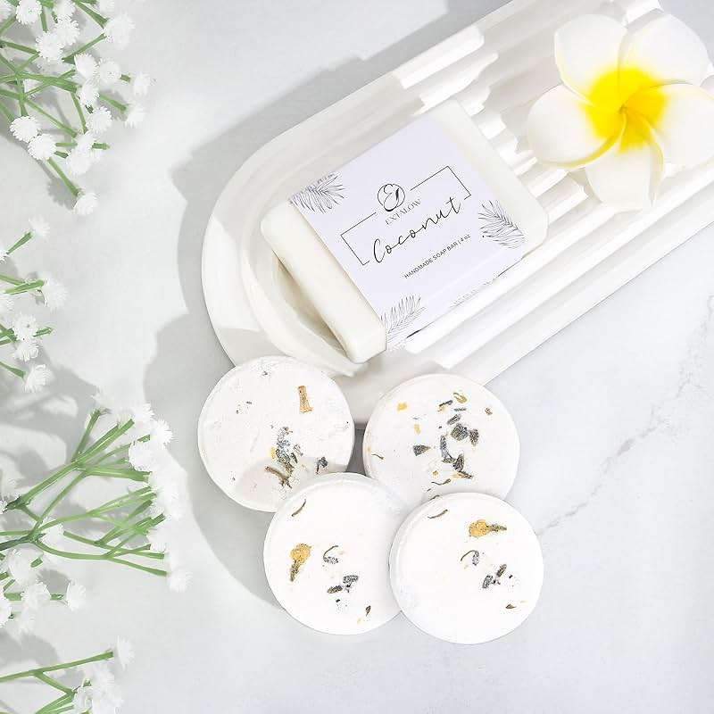 EXTALOW Spa Gifts for Women Bath and Body Gift Baskets Bridal Shower Gifts Coconut Lavender Home Spa Set Self Care Gift for Mom Sister Her Wife Birthday Gifts Spa Kit Care Package Thank You Gift - Image 4