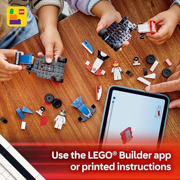 LEGO City F1 Williams Racing & Haas F1 Race Car Toys - Car Building Toy Set for Kids, Boys and Girls, Ages 4+ - Preschool Toy for Fans - Gift Idea for Birthdays - 60464 - Image 4